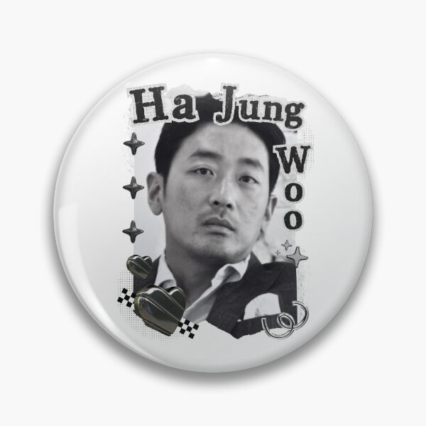 Artikelvorschau, Ha Jung-woo (하정우), koreanischer Schauspieler, Schwarz-Weiß-Collage, digitales Kunstporträt entworfen und verkauft von AJUNICE STUDIO.