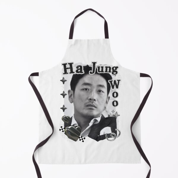 Item preview, Ha Jung-woo (하정우) Korean Actor Black and White Collage Digital Art Portrait designed and sold by AJUNICE STUDIO.