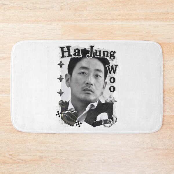 Item preview, Ha Jung-woo (하정우) Korean Actor Black and White Collage Digital Art Portrait designed and sold by AJUNICE STUDIO.