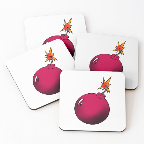 Item preview, Pink And Black Ignited Bomb designed and sold by StrawbBonsai.