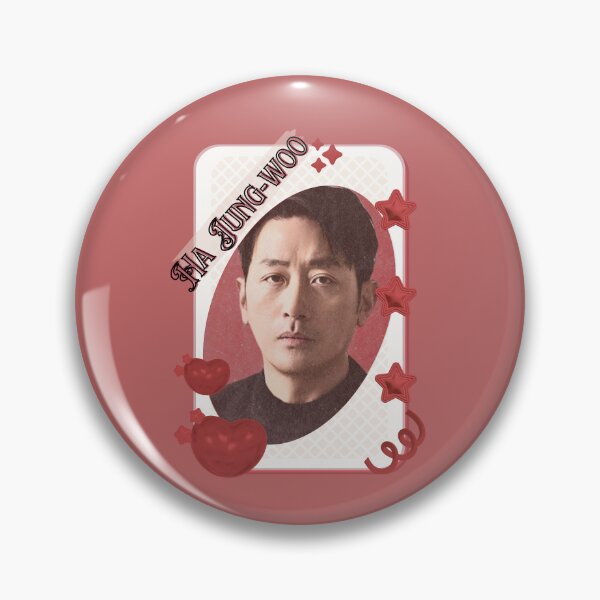 Artikelvorschau, Ha Jung-woo (하정우) Koreanische Schauspielerkarte, rotes ästhetisches Collagen-Design entworfen und verkauft von AJUNICE STUDIO.