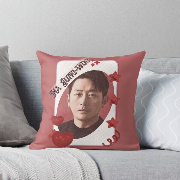 Item preview, Ha Jung-woo (하정우)Korean Actor Card Red Aesthetic Collage Design designed and sold by AJUNICE STUDIO.