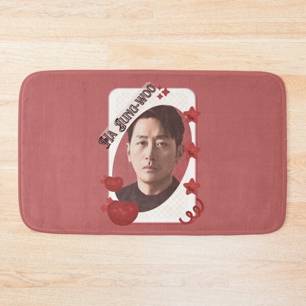 Item preview, Ha Jung-woo (하정우)Korean Actor Card Red Aesthetic Collage Design designed and sold by AJUNICE STUDIO.