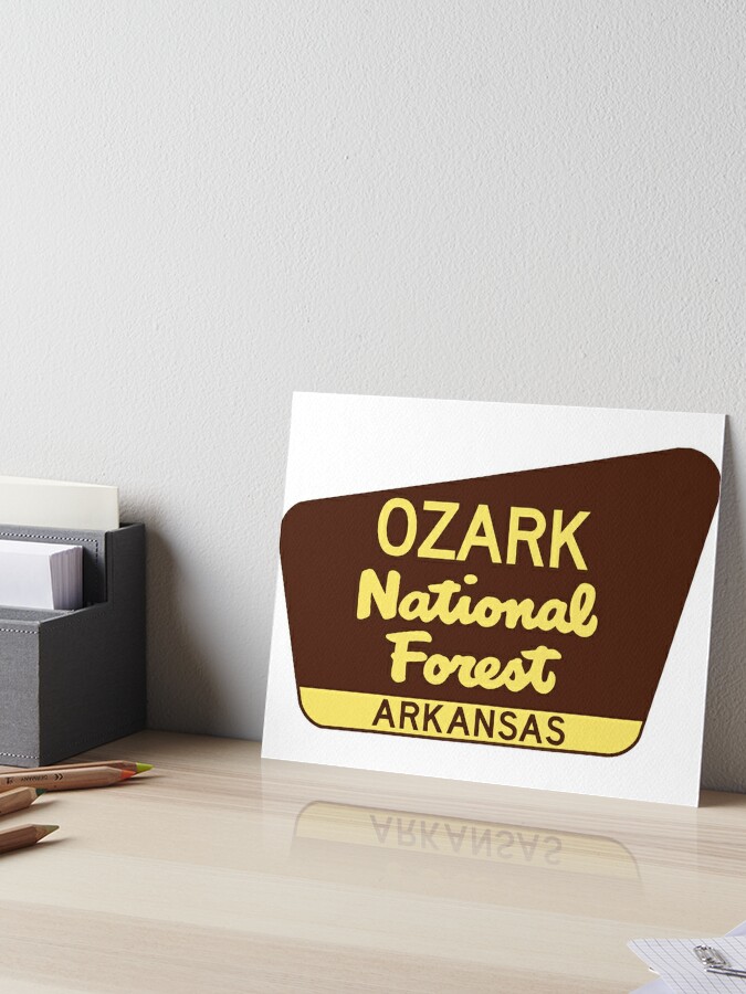 Ozark National Forest Arkansas Park Zeichen Galeriedruck Von Myhandmadesigns Redbubble