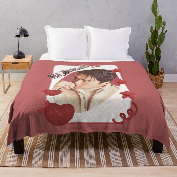 Item preview, Ha Seok-jin (하석진) Korean Actor Card Red Aesthetic Collage Design designed and sold by AJUNICE STUDIO.