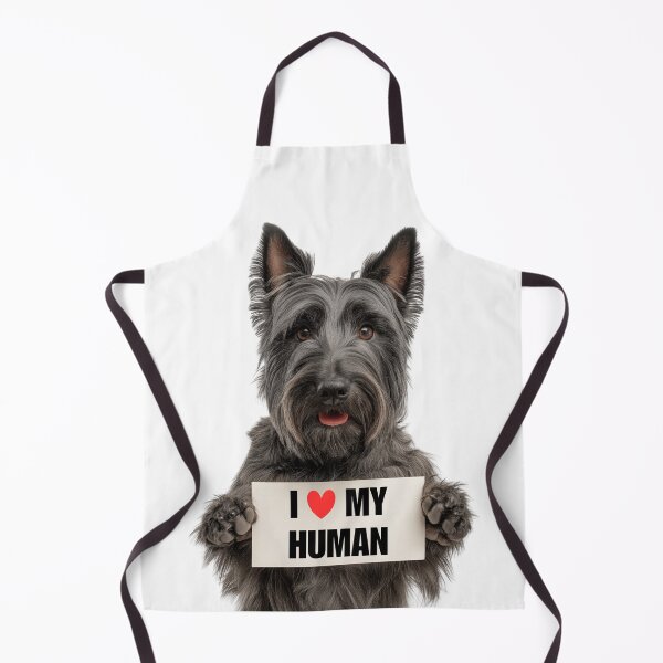 Item preview, Cute Scottish Terrier with Signboard I love my Human designed and sold by LazyOwlStore.