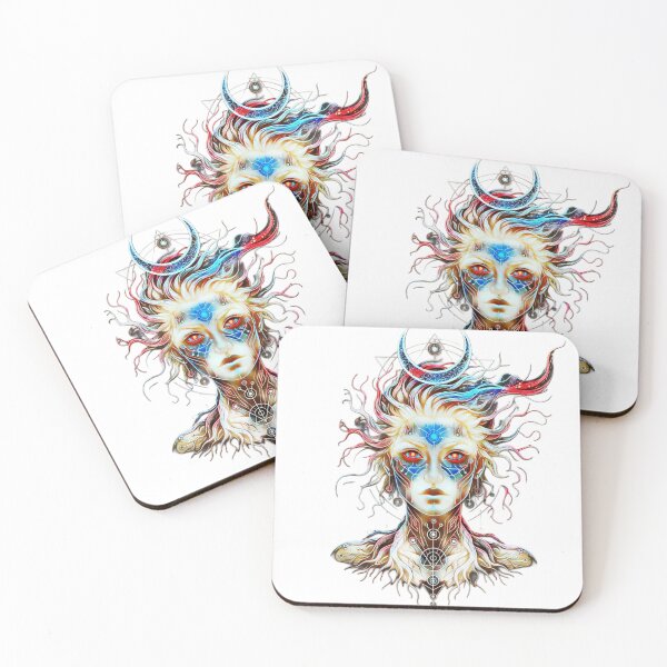 Item preview, Cyber Cosmic Goddess – Mystical Futuristic Avatar Design designed and sold by Yadori.