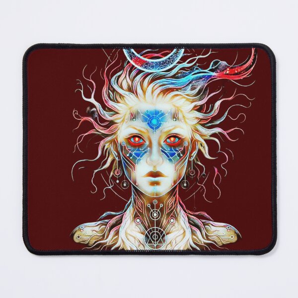 Item preview, Cyber Cosmic Goddess – Mystical Futuristic Avatar Design designed and sold by Yadori.