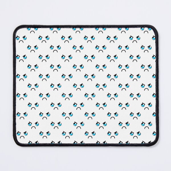 Item preview, Cute kawaii face with angry teary eyes pattern designed and sold by BlushyPrint.