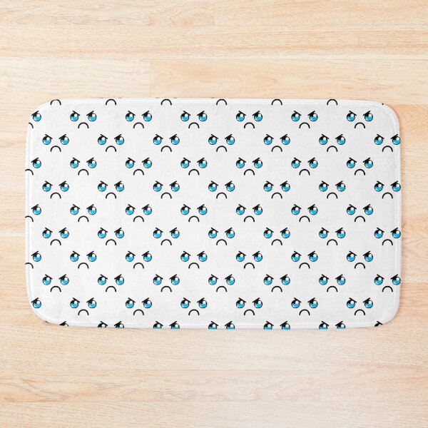 Item preview, Cute kawaii face with angry teary eyes pattern designed and sold by BlushyPrint.