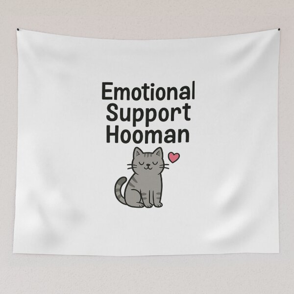 Item preview, Emotional support hooman  designed and sold by Farbenmieze.