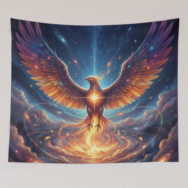 Item preview, Celestial Phoenix Cosmic Flames designed and sold by Simplybe1.
