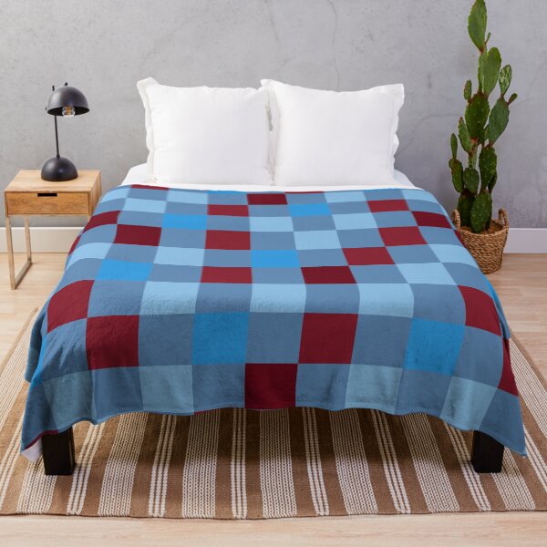 Item preview, Scattered Blues and Reds Checkerboard Grid designed and sold by OneThreeSix.