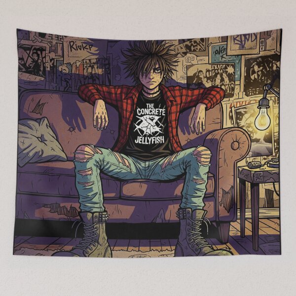 Item preview, Grunge Punk Teen in Underground Room designed and sold by Katyulia.