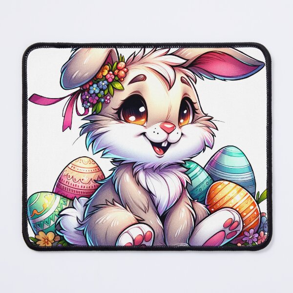 Item preview, Cute Easter Bunny with Eggs – Adorable Spring Design designed and sold by mybunnyparadise.