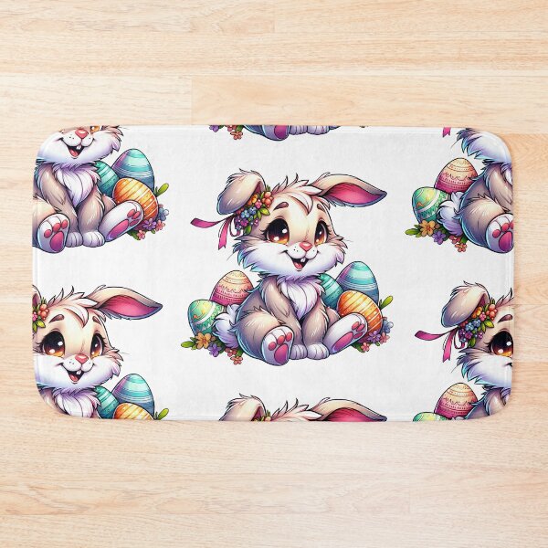 Item preview, Cute Easter Bunny with Eggs – Adorable Spring Design designed and sold by mybunnyparadise.