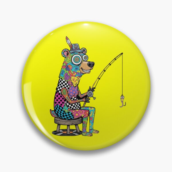 Item preview, Psychedelic Bear Fishing  designed and sold by Too Kool Designing .