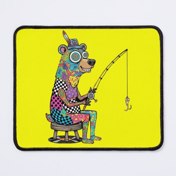Item preview, Psychedelic Bear Fishing  designed and sold by Too Kool Designing .