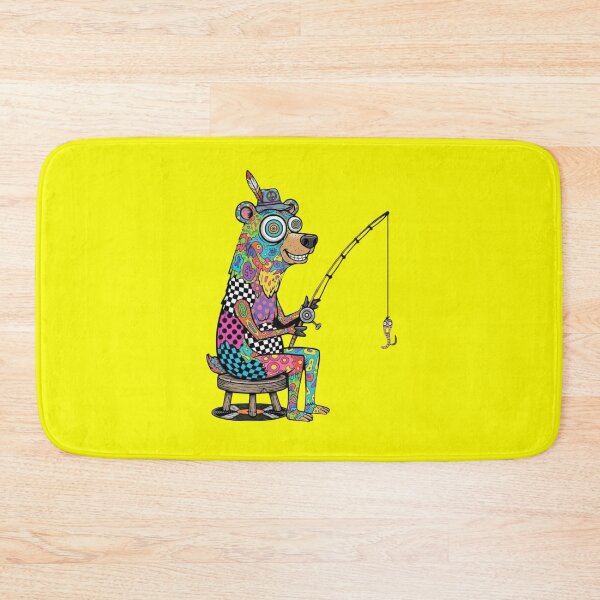 Item preview, Psychedelic Bear Fishing  designed and sold by Too Kool Designing .