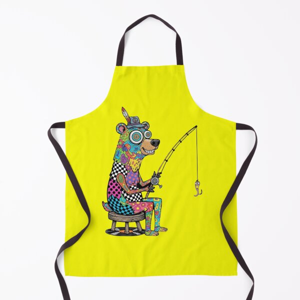 Item preview, Psychedelic Bear Fishing designed and sold by Too Kool Designing .