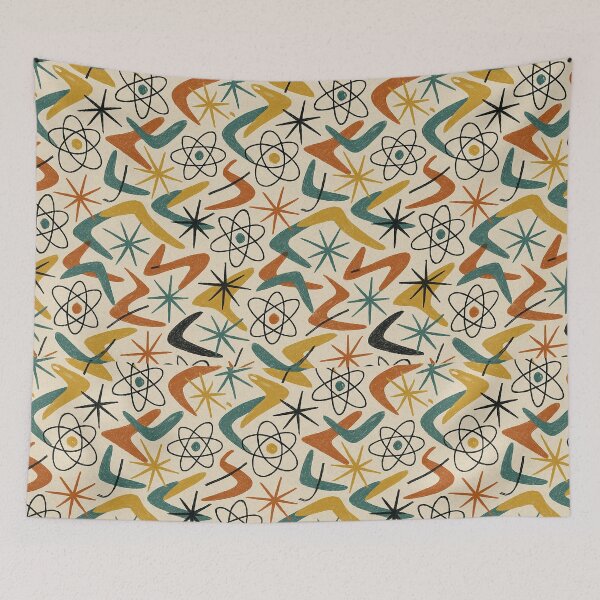 Item preview, Mid Century Atomic Boomerang Pattern designed and sold by weirdfishes123.