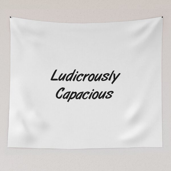 Item preview, Ludicrously Capacious Succession Quote designed and sold by Apex Designs.