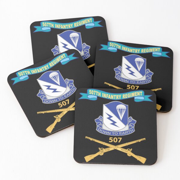 Item preview, Army - 507th Infantry Regiment - DUI w Br - Ribbon w Regiment Number X 300 designed and sold by Military Insignia Products.