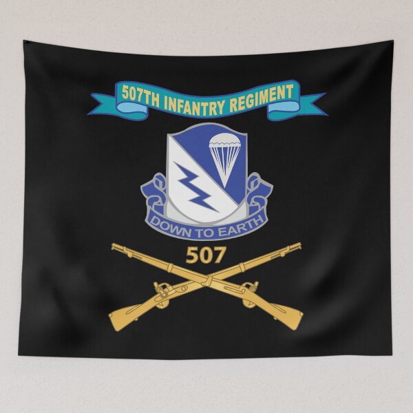 Item preview, Army - 507th Infantry Regiment - DUI w Br - Ribbon w Regiment Number X 300 designed and sold by Military Insignia Products.