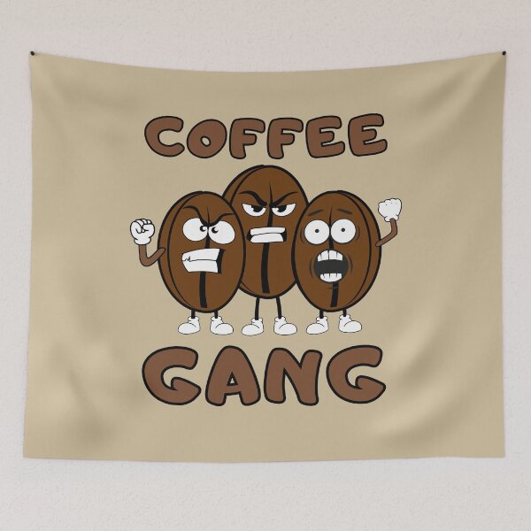 Item preview, coffee gang - funny coffee beans designed and sold by CypisDesign.