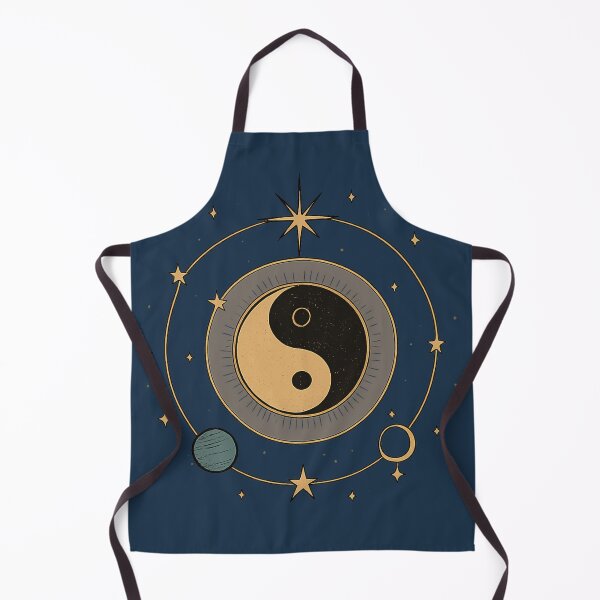 Item preview, Cosmic Balance: Yin-Yang in Astrological Style designed and sold by © Zenscape Studio 2025.