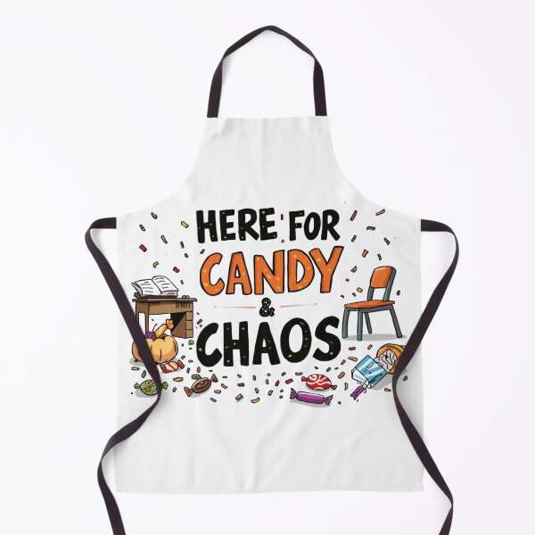 Item preview, Here for Candy and Chaos – Funny Halloween Teacher Design designed and sold by jelonkaa.