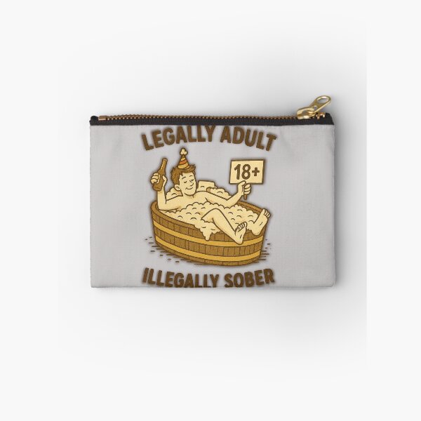 Item preview, Legally Adult, Illegally Sober – Funny 18th Birthday designed and sold by TrendTribeTP.