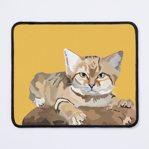 Item preview, S is for Sand Cat,Sand Cat – Elusive Desert Wild Cat Wildlife Illustration Custom designed and sold by PrettylittlepastelUk.