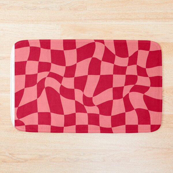 Item preview, Distorted Groovy Geometric Red Checkerboard Grid designed and sold by OneThreeSix.