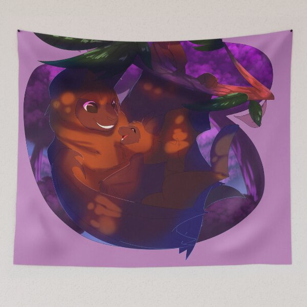 Item preview, Mama and Baby Bat moment design designed and sold by shortfuze-arts.