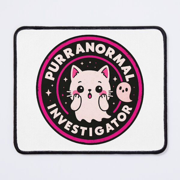 Item preview, Purranormal Investigator | Cute Kawaii Ghost Cat Funny Design (pink) designed and sold by OsasChild.