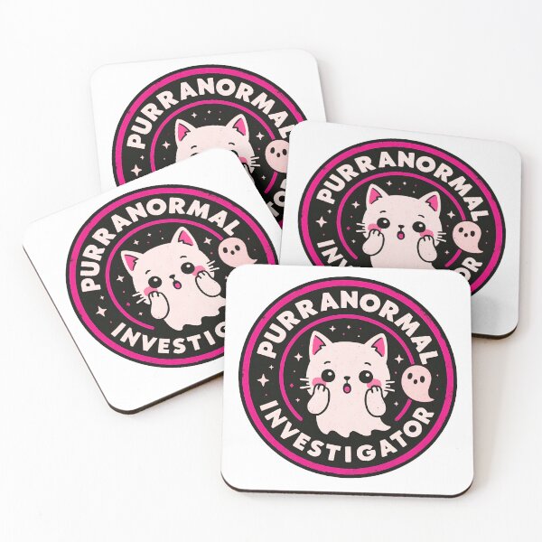 Item preview, Purranormal Investigator | Cute Kawaii Ghost Cat Funny Design (pink) designed and sold by OsasChild.