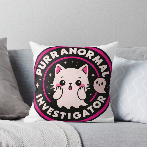 Item preview, Purranormal Investigator | Cute Kawaii Ghost Cat Funny Design (pink) designed and sold by OsasChild.
