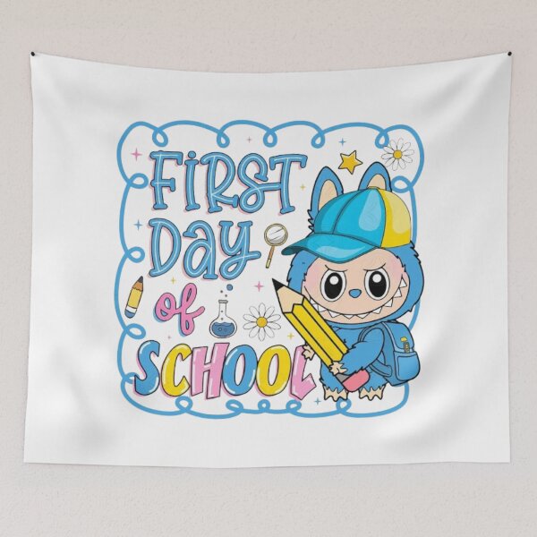 Item preview, First Day of School – Cute Monster Back to School Design designed and sold by MeowLoka ⭐⭐⭐⭐.