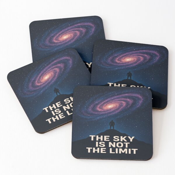 Item preview, The Sky Is Not the Limit Cosmic Motivational Design designed and sold by VelureArt.