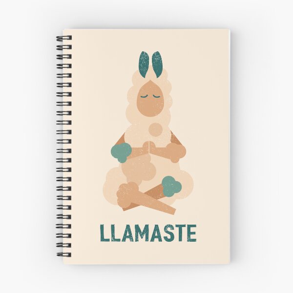 Aperçu de l'œuvre Llamaste – Conception drôle de jeu de mots de lama de yoga créée et vendue par Lucy Cooper.