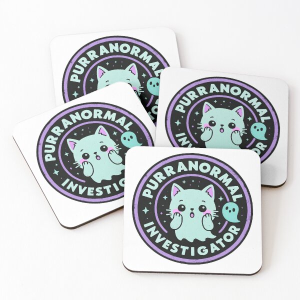 Item preview, Purranormal Investigator | Cute Kawaii Ghost Cat Funny Design (purple/blue) designed and sold by OsasChild.