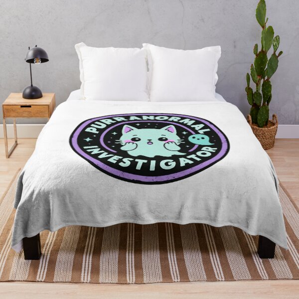 Item preview, Purranormal Investigator | Cute Kawaii Ghost Cat Funny Design (purple/blue) designed and sold by OsasChild.