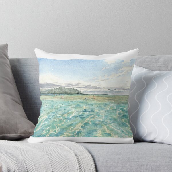 Item preview, Kaneohe Sand Bar Watercolor designed and sold by FaireWaveArt.