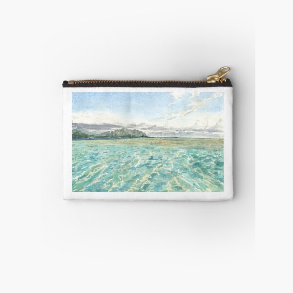 Item preview, Kaneohe Sand Bar Watercolor designed and sold by FaireWaveArt.