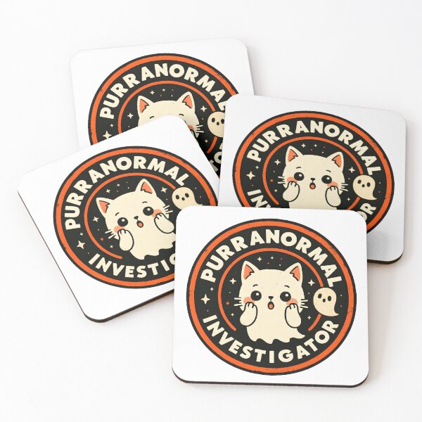 Item preview, Purranormal Investigator | Cute Kawaii Ghost Cat Funny Design (orange) designed and sold by OsasChild.