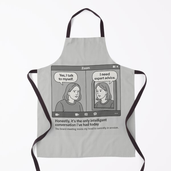 Item preview, Yes I Talk to Myself I Need Expert Advice Zoom Call Meme designed and sold by VoidBloom Studio.