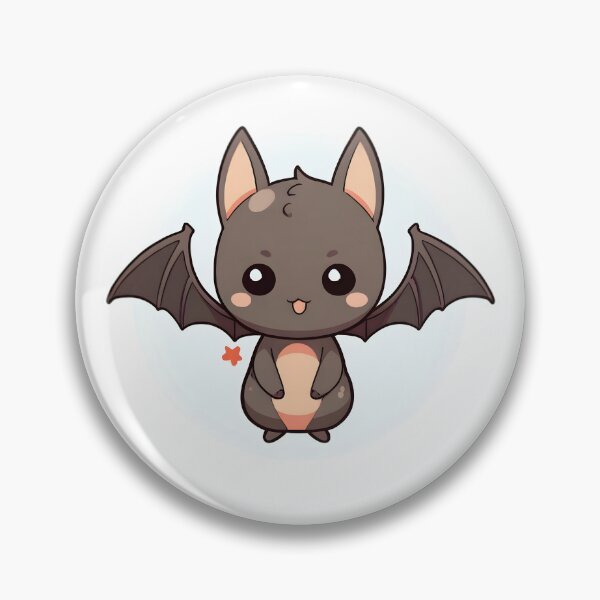 Item preview, Blushy Kawaii Bat Chibi – Cute Funny Vampire Bat designed and sold by OsasChild.