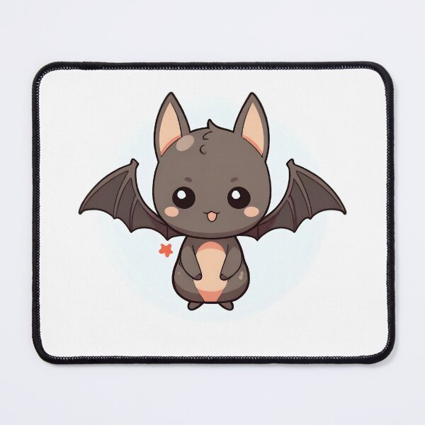 Item preview, Blushy Kawaii Bat Chibi – Cute Funny Vampire Bat designed and sold by OsasChild.