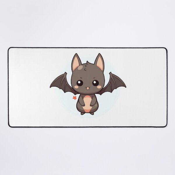 Item preview, Blushy Kawaii Bat Chibi – Cute Funny Vampire Bat designed and sold by OsasChild.